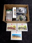 Three boxed Prince August chess sets to include Egyptian,