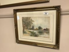 Thomas Sidney : Bourne End, watercolour, signed, 18 cm x 24 cm, framed.