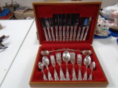 A canteen of Sheffield plated cutlery