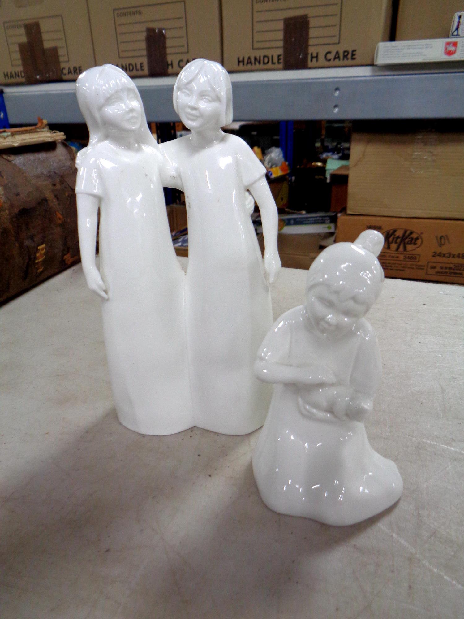 Two Coalport Moments figures