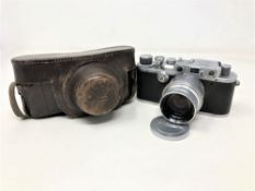 A Leica Ernst Leitz Wetzlar camera numbered 228,805,