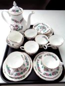 A 21 piece Newcastle upon Tyne china tea set