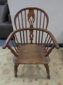 A 19th century Windsor armchair