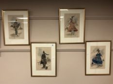 A set of four prints after Hogarth,