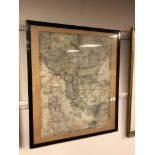 An antique Danish map of Eastern Europe,