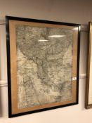 An antique Danish map of Eastern Europe,