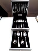 A canteen of Viners stainless cutlery