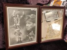 A Newcastle United monochrome picture and a similar picture mirror (2)