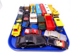 A tray of 20th century die cast vehicles,