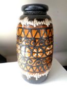 A large West German pottery vase,