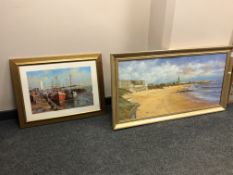 Two gilt framed prints after Ivan Linsday