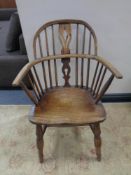 A 19th century Windsor armchair