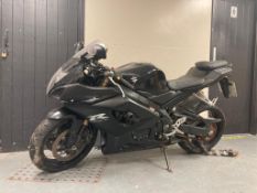 A Suzuki GSXR1000 motorbike, K5, colour black, registration K100 0SE, first registered 19/5/2005.