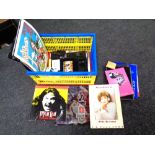 A crate of theatre and tour programmes and Meatloaf,