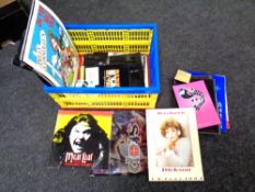 A crate of theatre and tour programmes and Meatloaf,