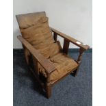 An Edwardian adjustable child's armchair