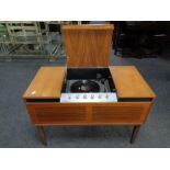 A Ferguson stereophonic radiogram in teak table