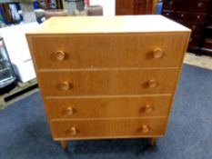 A 20th century four drawer chest