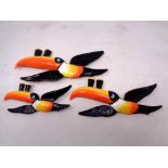 A graduated set of three Guinness style Toucans