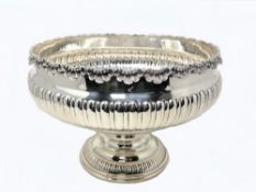 An impressive Elizabeth II silver punch bowl, Victoria Silverware Ltd, Birmingham 2003, height 19cm,