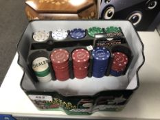 A part Texas Hold'em poker set