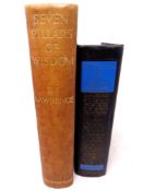 A 1935 1st edition of 'Seven Pillars of Wisdom' by T.E. Lawrence. 260mm x 200mm (10" x 8").