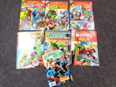 Vintage Marvel and DC Comics for The Incredible Hulk and the World's finest comics Superman &