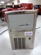 A stainless steel commercial Maidaid counter topped ice maker