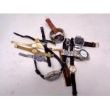 A quantity of lady's and gent's wristwatches including Slazenger, Citron,