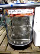 A commercial counter topped food warming cabinet