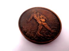 A Bigbury Mint bronze foot and mouth medal