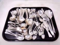 A tray of Walker and Hall silver plated cutlery