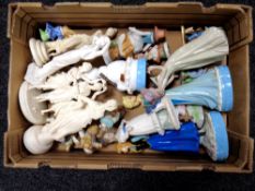 A box of various figures including Nao,
