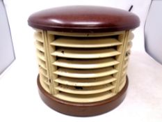 A vintage Bakelite cased heater