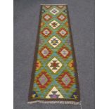 A Maimana kilim runner 205cm by 66cm