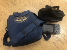 A Garmin GPSmap 296 aviation SatNav, in carry case, with cables, etc.