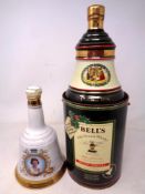A Bells Old Scotch Whisky decanter - Christmas 1988,