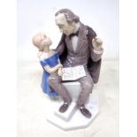 A Bing and Grondhal figure of a teacher with girl
