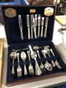 A part canteen of Viners silver plated cutlery.