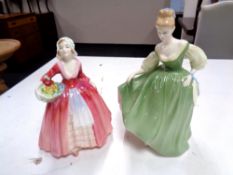 Two Royal Doulton figures, Janet and Fair Lady.