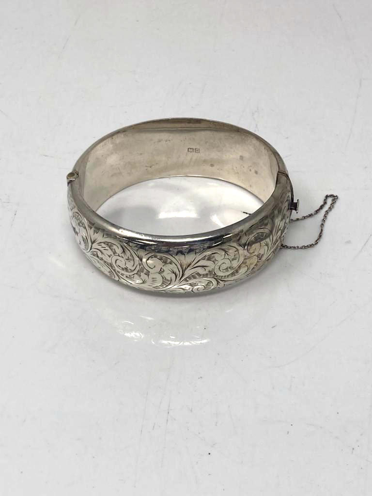 A silver bangle