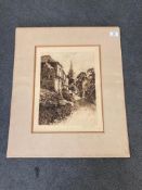 Alexander Hogg (Publisher) : Hales Owen Abbey in Shropshire, monochrome engraving by ** Noble,