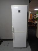A Zanussi fridge-freezer.
