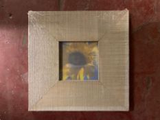 Three crates containing a total of 30 Fotolijst grey wood finish photo frames, 10 cm x 10 cm,