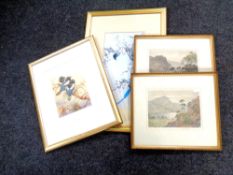 A quantity of pictures and prints, Chinese prints, bird pictures etc.