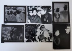 Vintage negatives of Janet Jackson in 1986 on the release of her debut album 'Control' along with