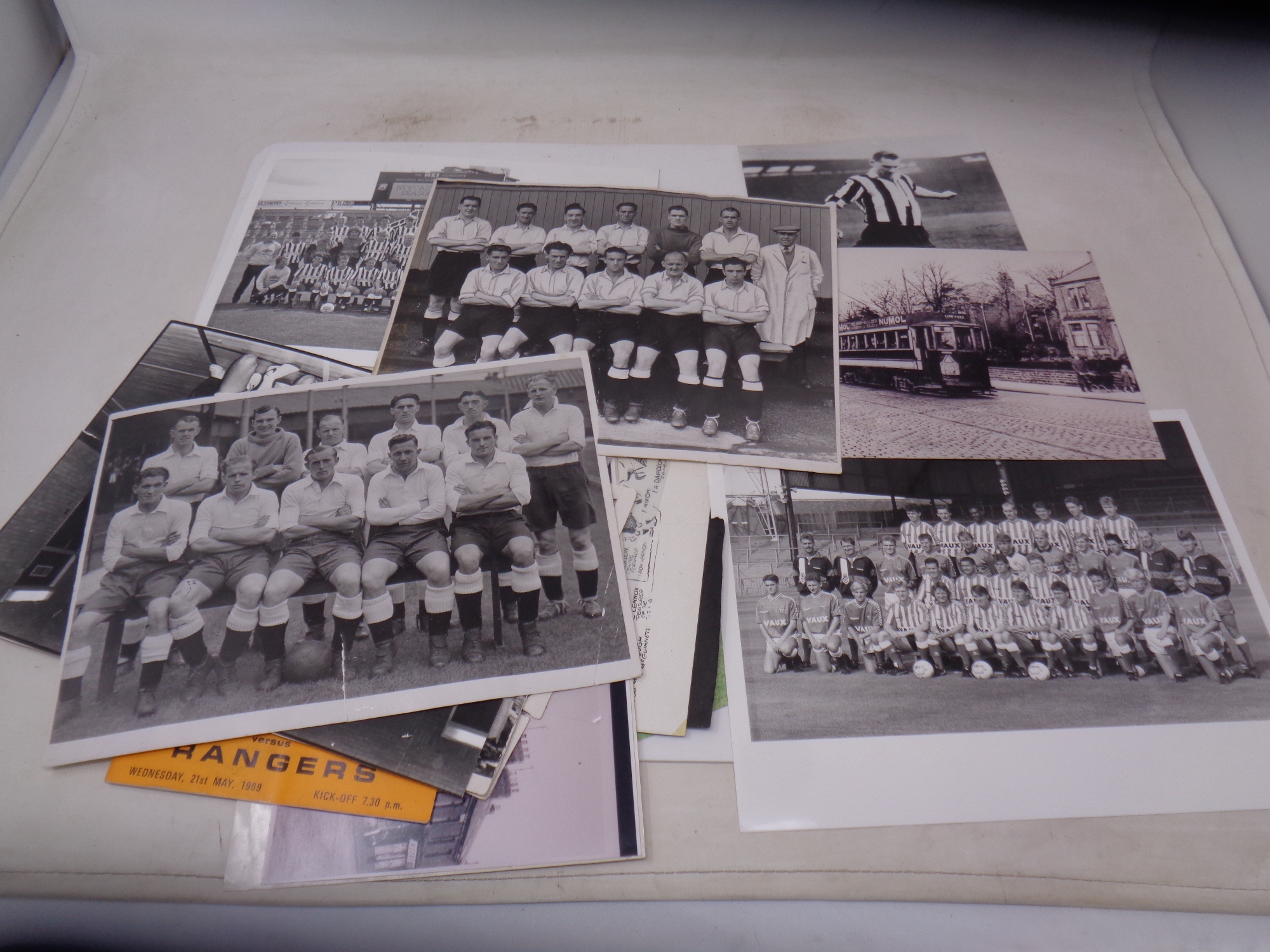 A collection of monochrome photographs NUFC season 1988, further sporting photographs,