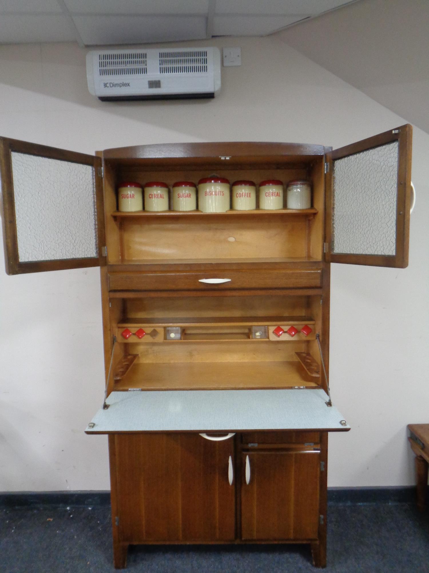 A mid-century kitchen cabinet with fitted interior. - Image 2 of 2