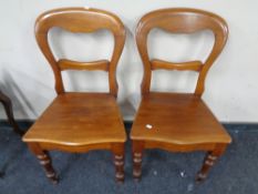 A pair of Victorian chairs.