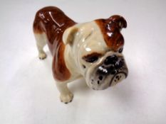 A Beswick bulldog figure.